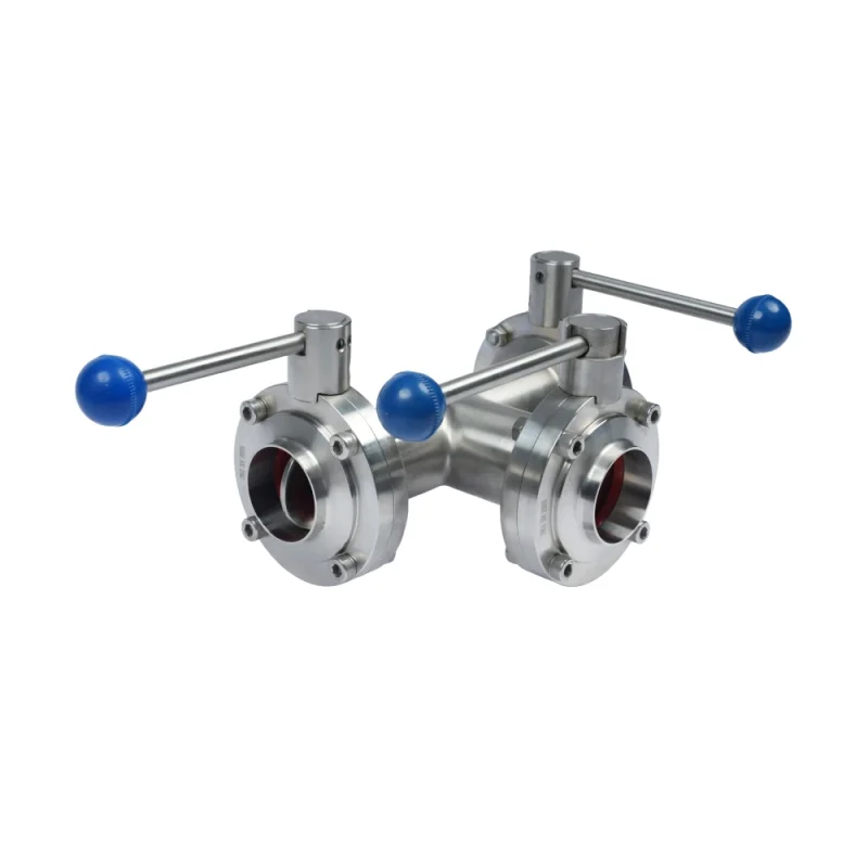 Sanitary Stainless Steel Butterfly Valve (Tri-Clamp, 304/316L)