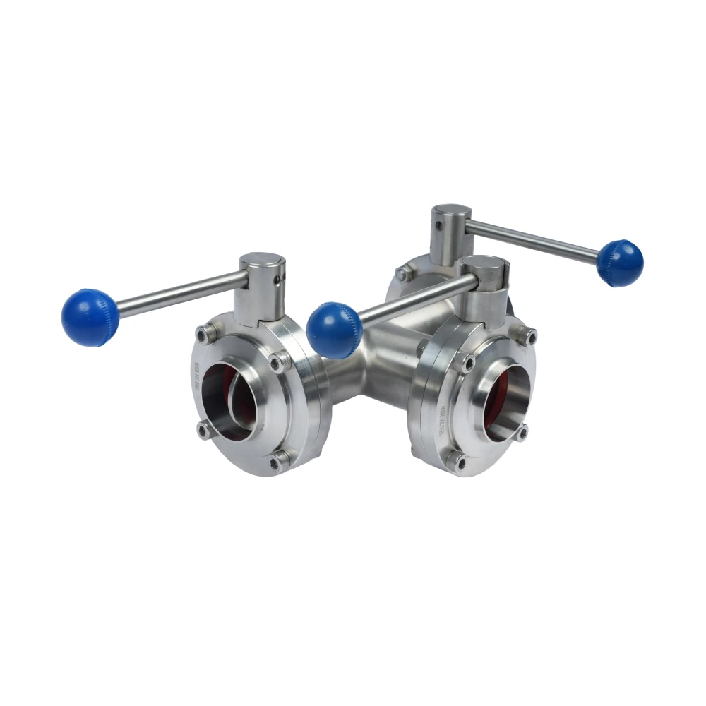 Sanitary Stainless Steel Butterfly Valve (Tri-Clamp, 304/316L)