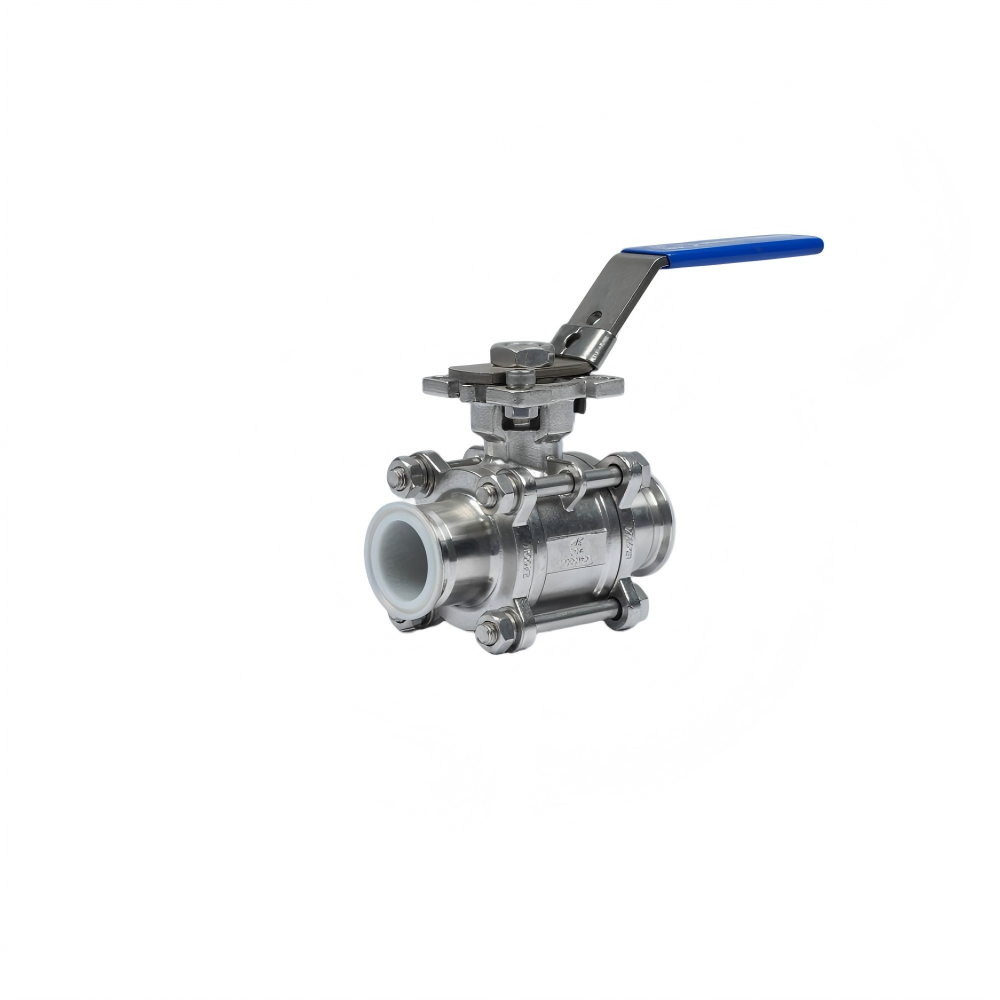 PFA Lined Sanitary Tri-clamp ball valve