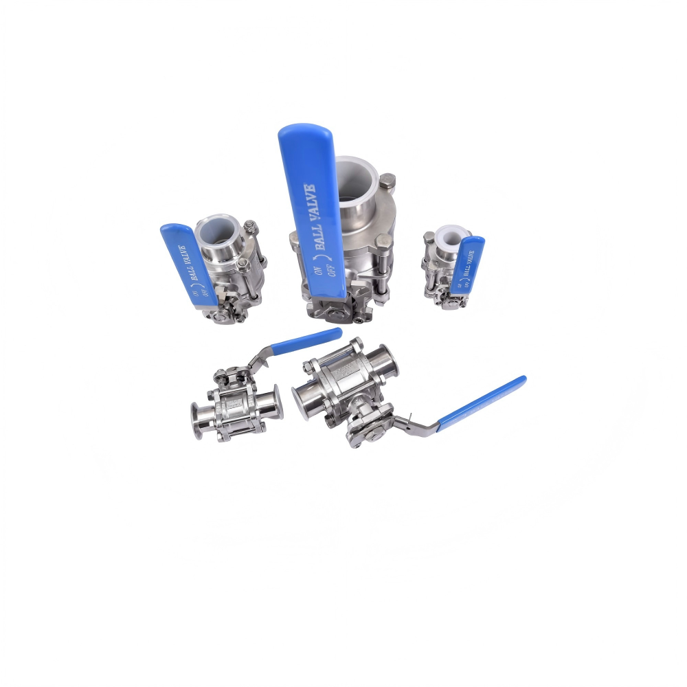 PFA Lined Sanitary Tri-clamp ball valve - Image 4