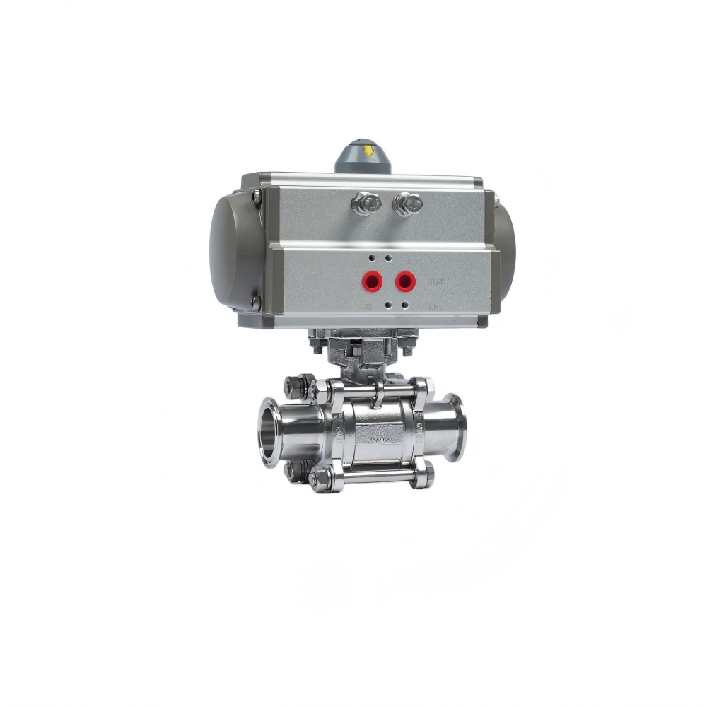Encapsulated Sanitary Ball Valve with ISO mount plate - Image 4