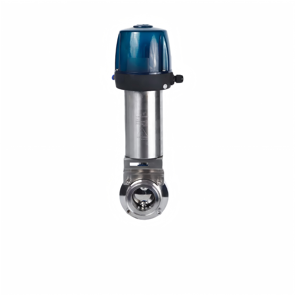 Sanitary Intelligent Pneumatic Butterfly Valve (with C-Top)