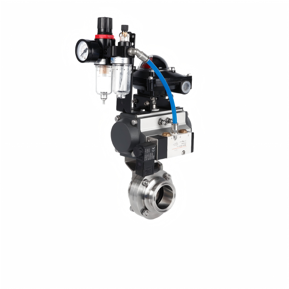 Horizontal Pneumatic Butterfly Valve