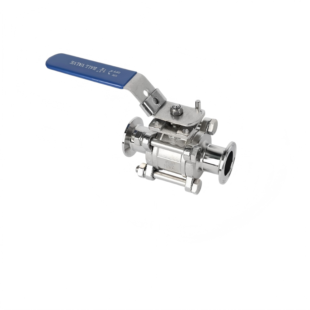 Encapsulated Sanitary Ball Valve with ISO mount plate - Image 3