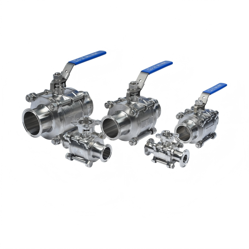 Encapsulated Sanitary Clamp Ball Valve