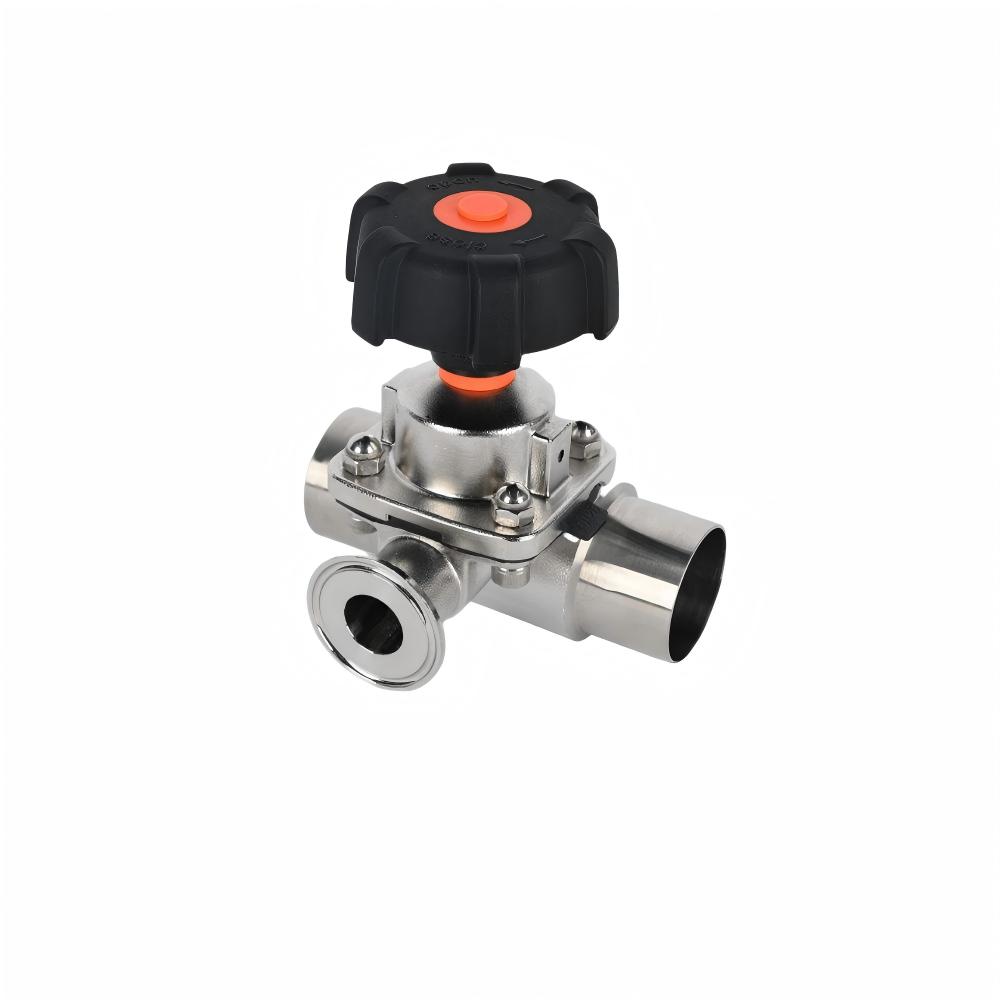 Sanitary U-type Three way Diaphragm Valve - Image 4