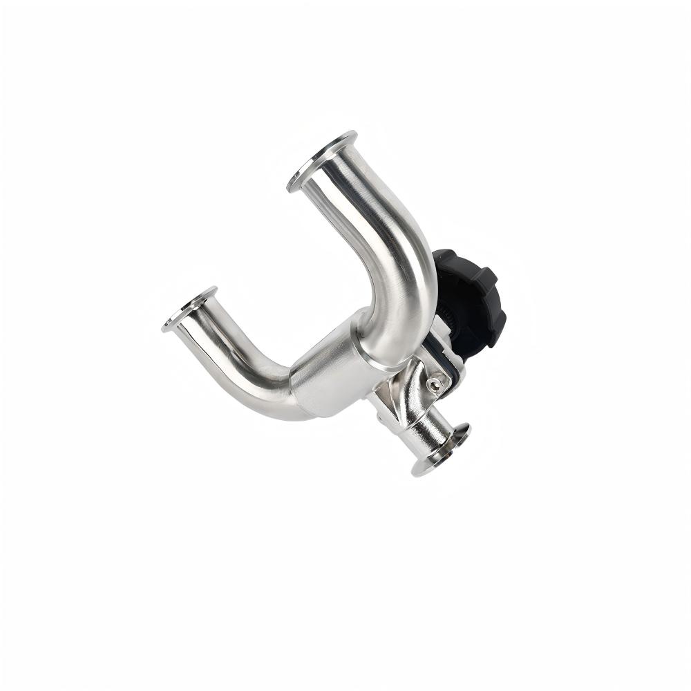 Sanitary U-type Three way Diaphragm Valve - Image 2