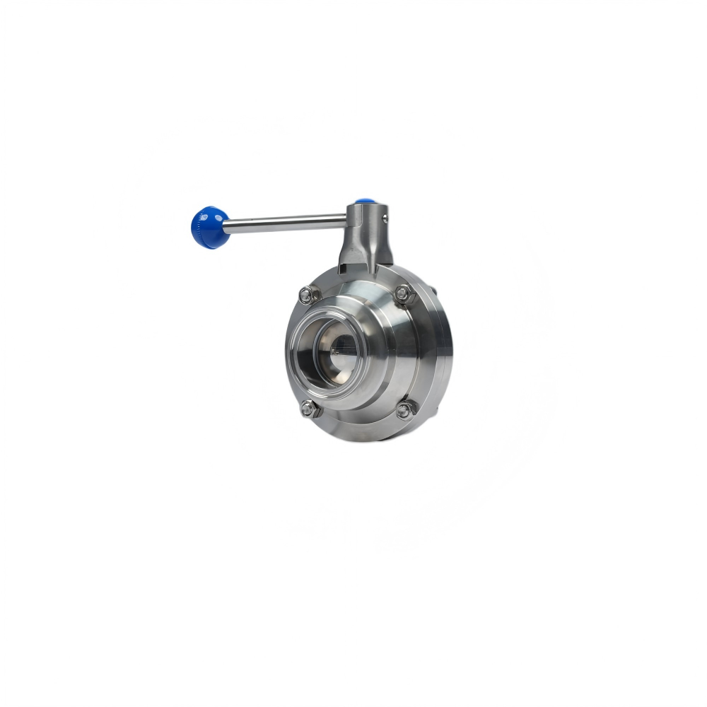 Sanitary clamp Butterfly-type ball valve