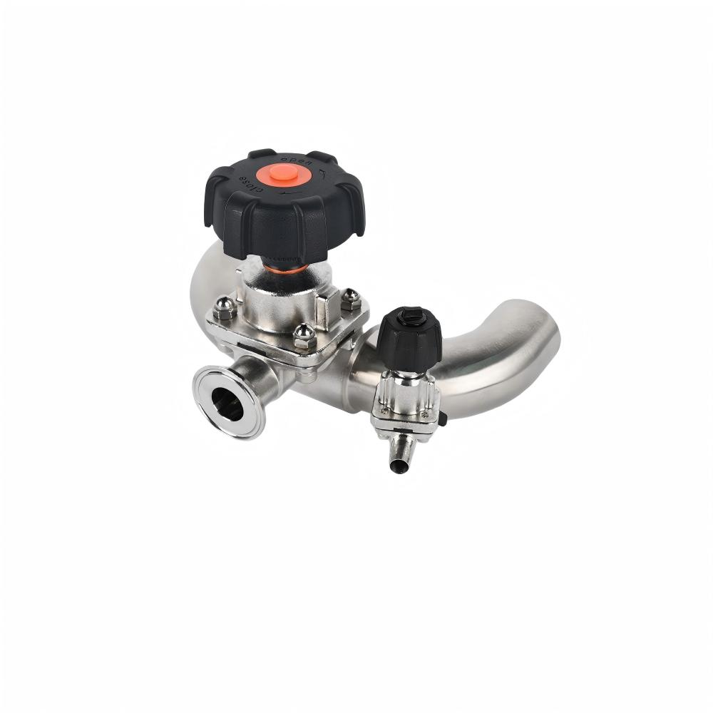 Sanitary U-type Three way Diaphragm Valve - Image 3