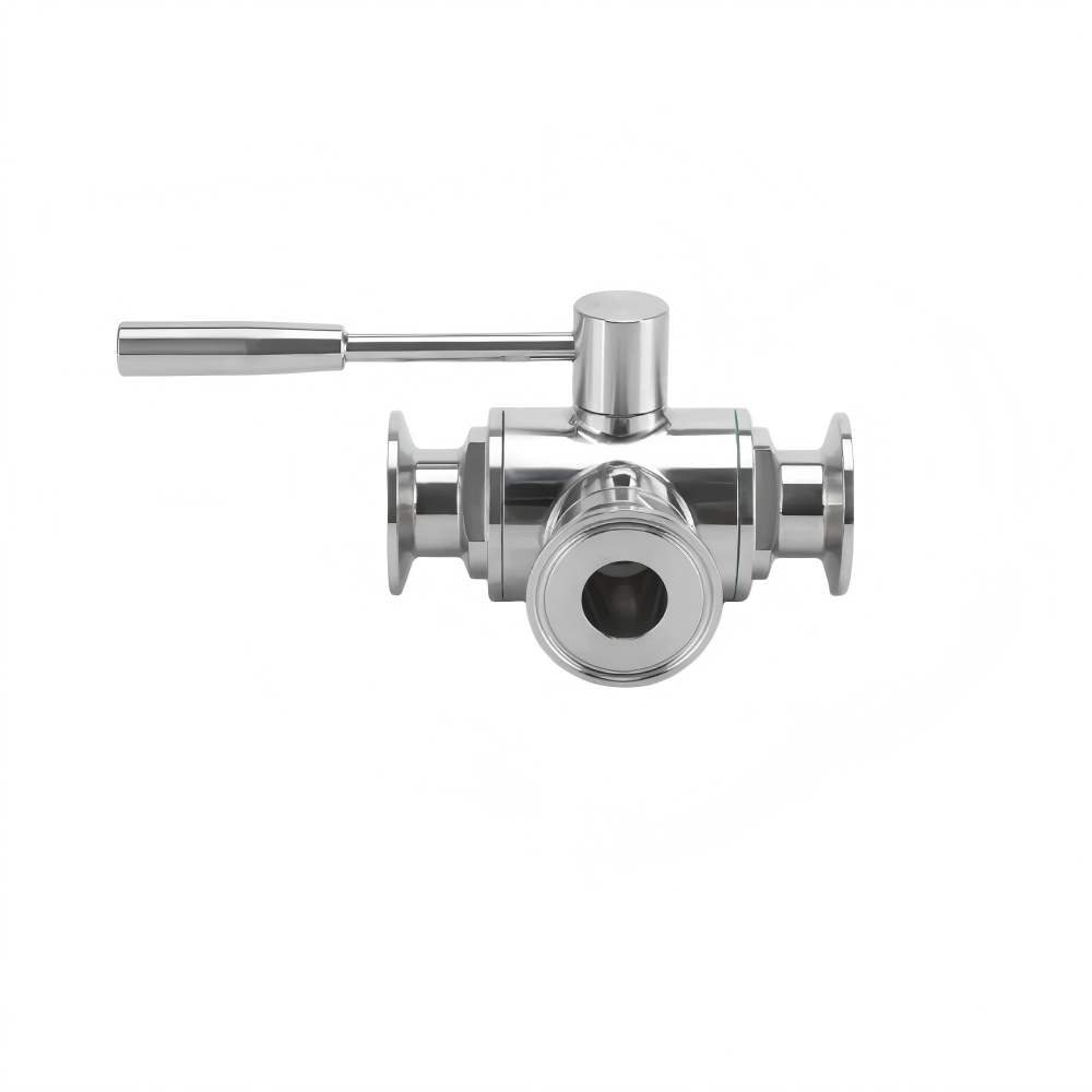 Sanitary 3 Way  Ball Valve