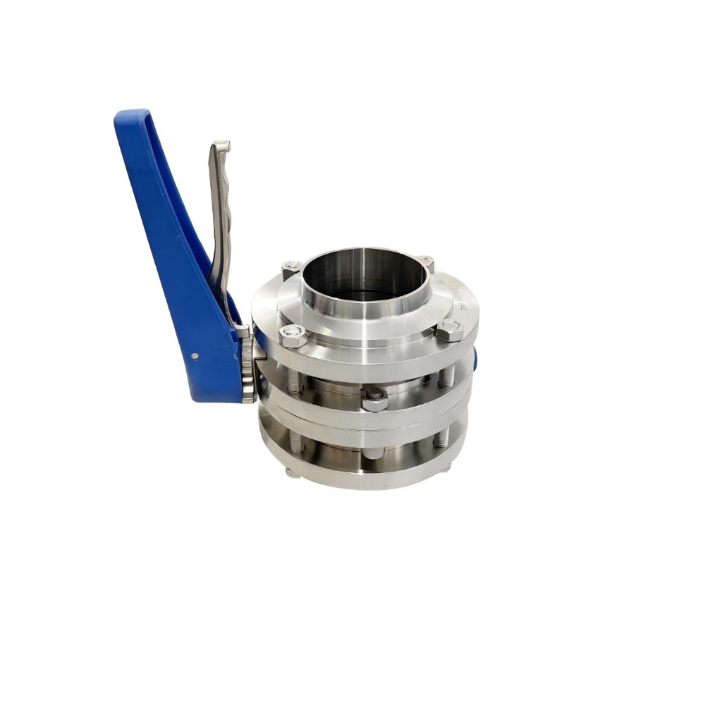 Sanitary Three Piece Butterfly valve